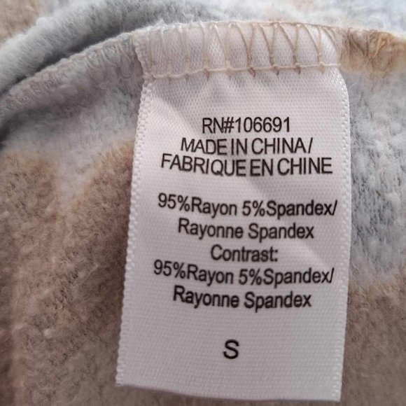 Young Fabulous & Broke by Revolve Cracked Paint Pattern Tie-Dye Top Size Small - Picture 6 of 8